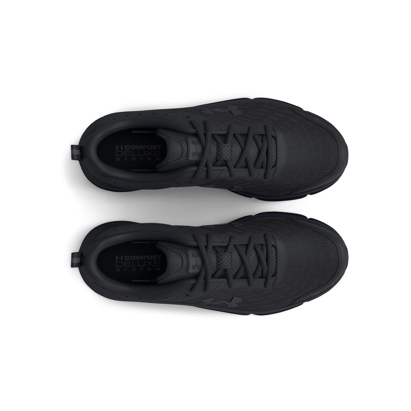 Under Armour Men's Charged Assert 10 Running Shoe, (002) Black/Black/Black, 13 XX-Wide