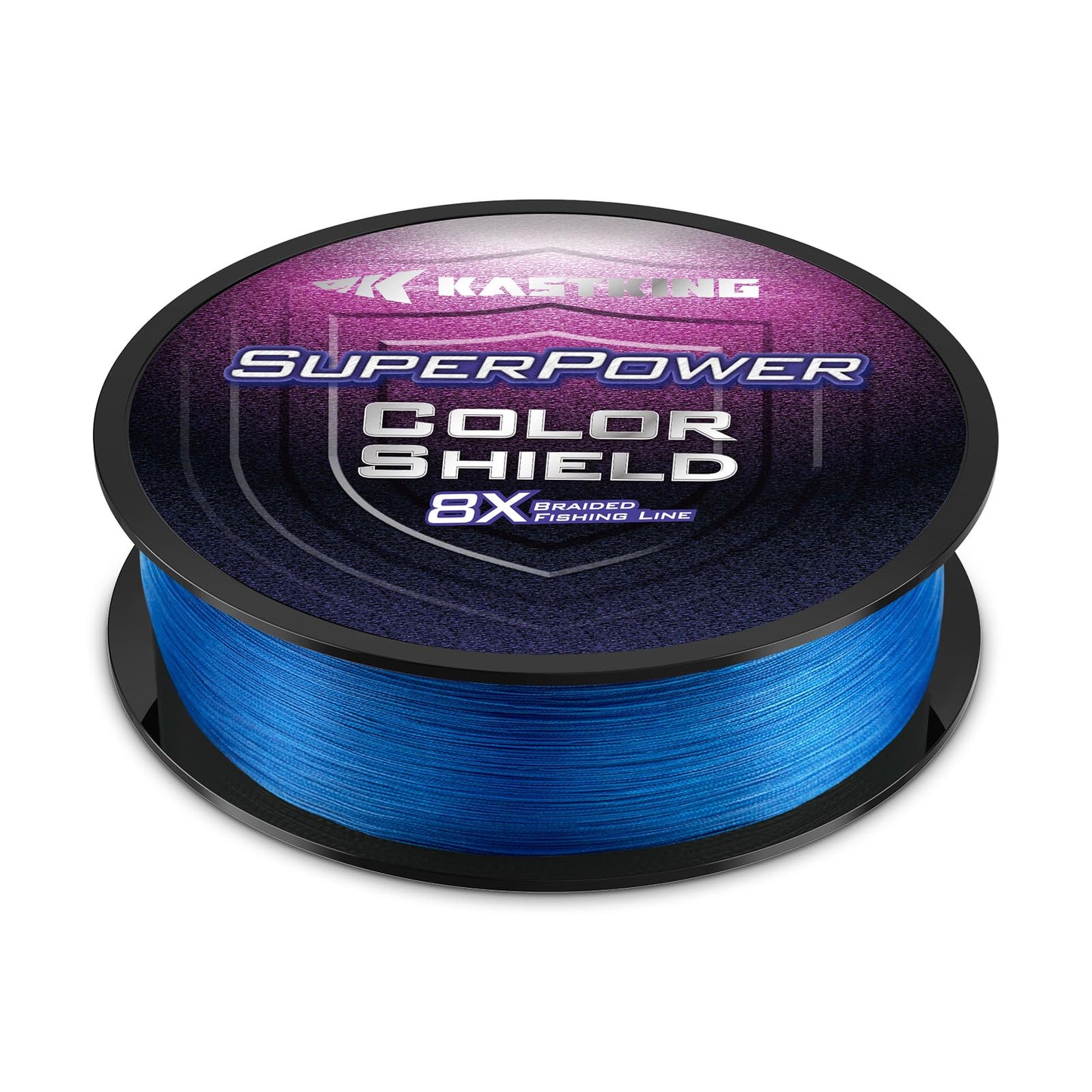 KastKing Superpower ColorShield Braided Fishing Line, Blue,10LB,150Yards,X8