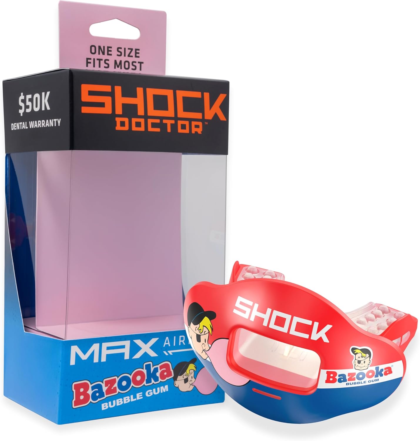 Kool Aid Lip Guard Mouth Guard | Max Air Flow, Full Protection for Braces - Instant Fit for Football, Hockey, Lacrosse