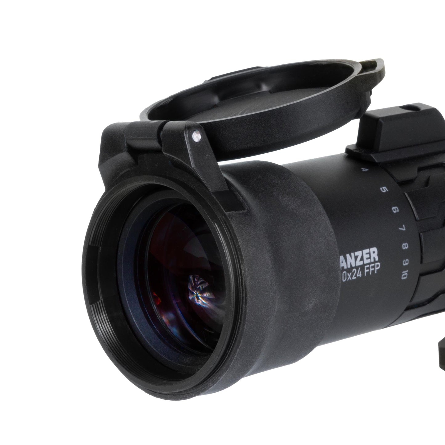 Monstrum Pro Series Flip-Up Scope Lens Covers (Objective Bell | 55-62 mm oustide Diameter)