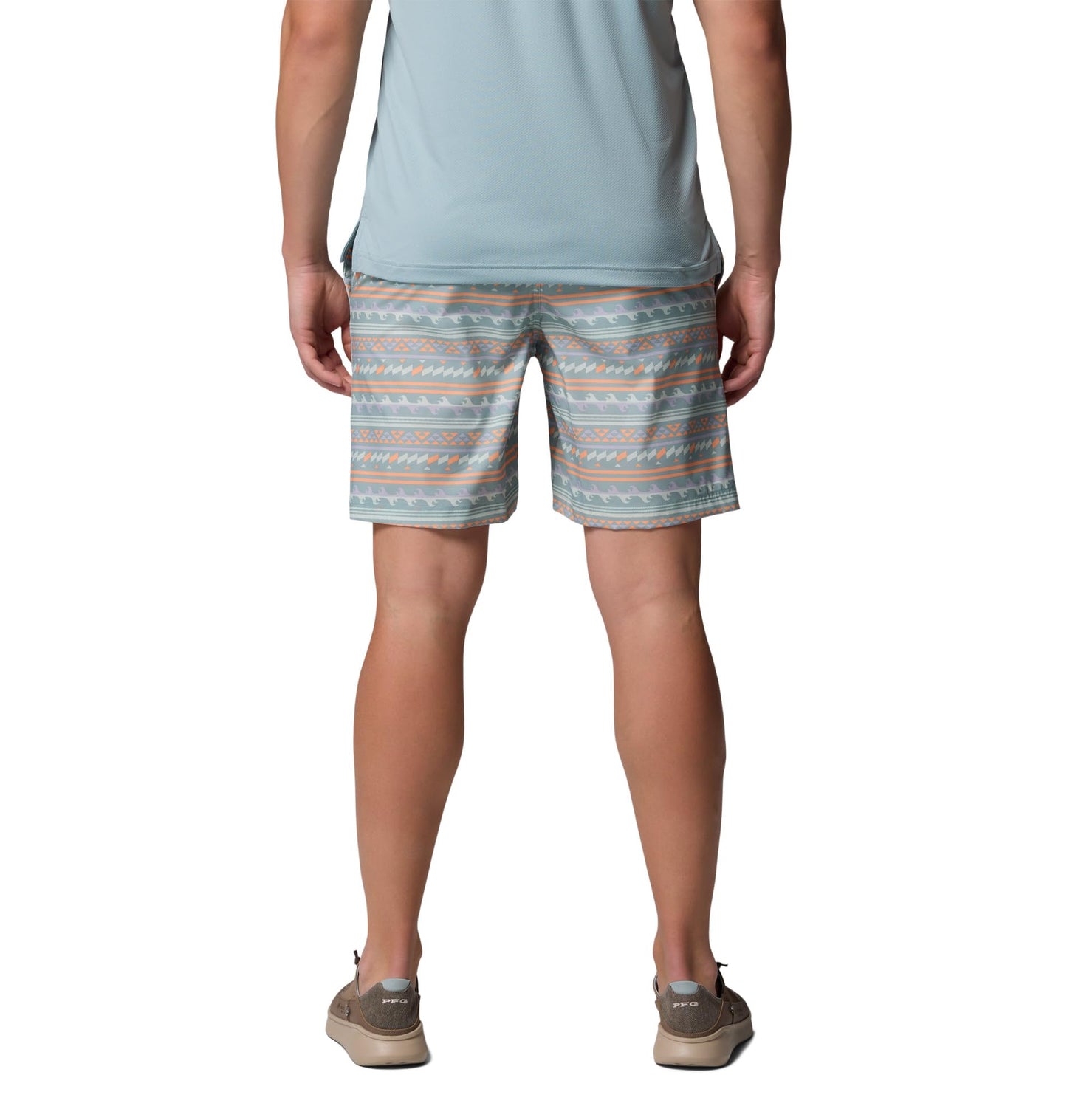 Columbia Mens PFG Rambler Printed Water Short, Crushed Blue Waved, X-Large x 6