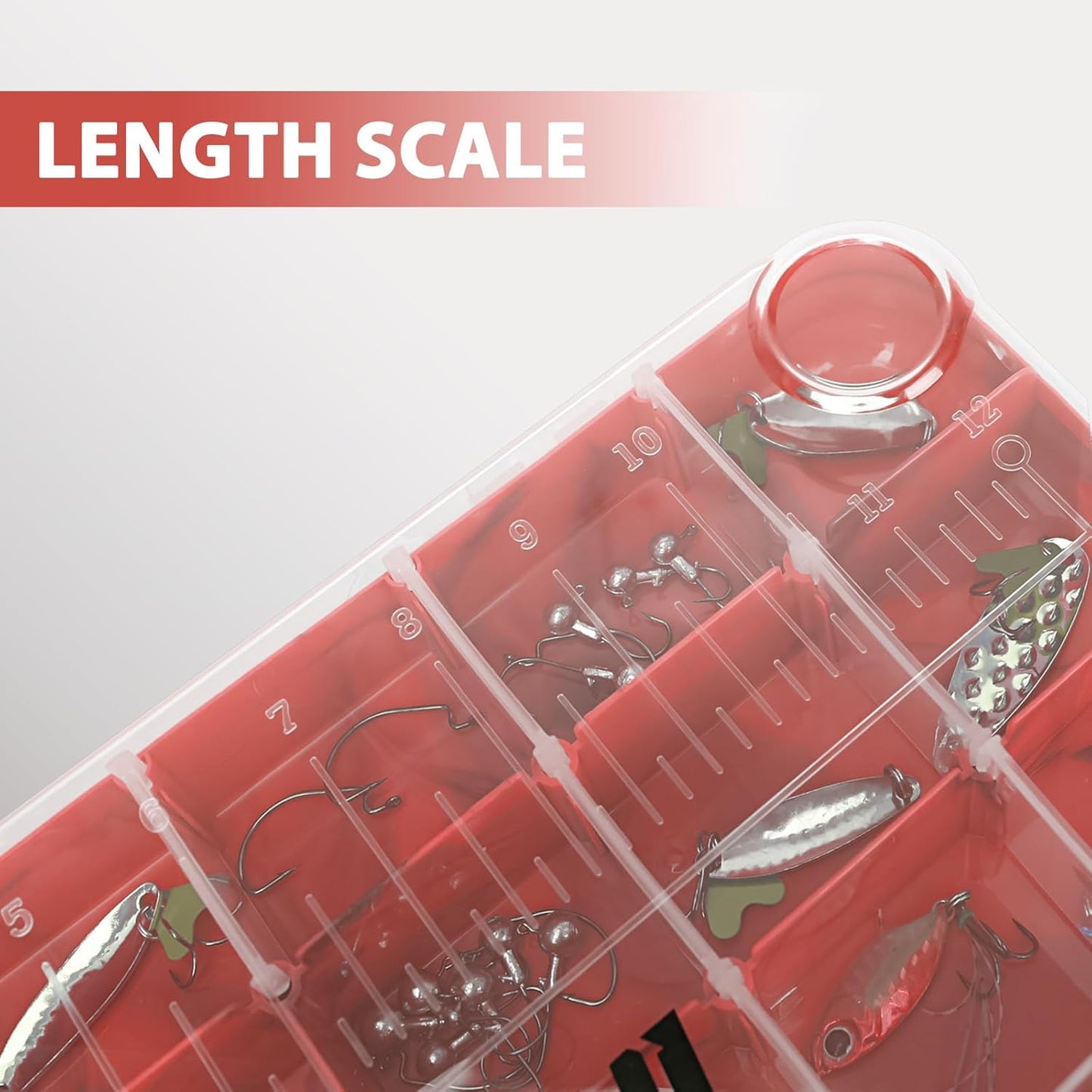 Goloni Fishing Tackle Box - Clear Plastic Storage Organizer with Removable Dividers | 3600 Tackle Trays, 4 Pack