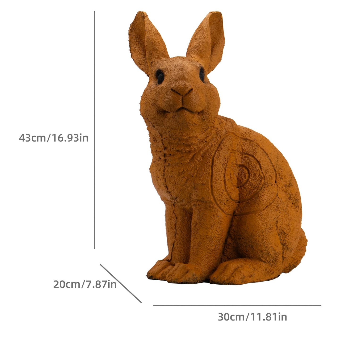 1:1 Realistic Animal Model Crossbow targetbow Target One-piece 3D Archery Target for Compound Bow Recurve Bow Archery Targets for Backyard-Rabbit