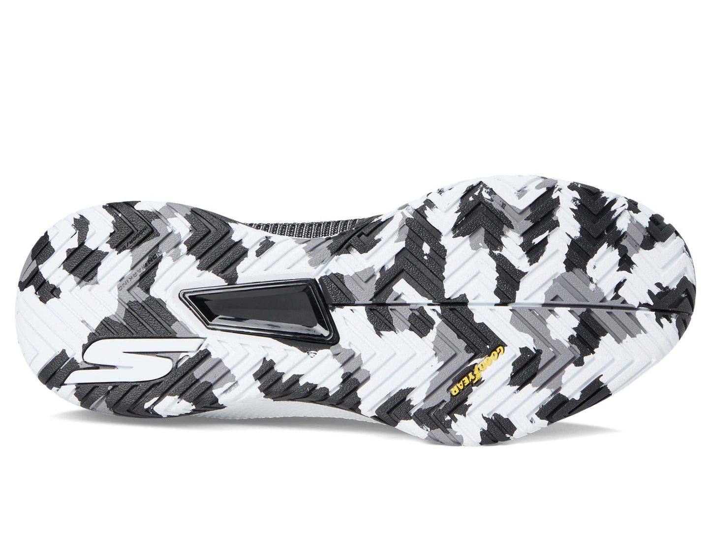 Skechers Women's Pickleball Viper Court Pro 2.0 Sneaker, Black/White, 8 Medium