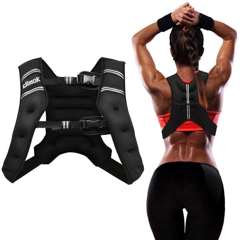 dimok Sport Weighted Vest 12 pounds Cardio Strength Training Workout Equipment Body Weight Vest for Running Walking Men Women Youth (12 LBS)