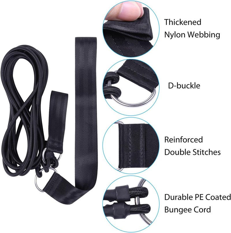 Swim Training Belt - 2M Resistance Bungee Cord for Stationary Swimming | Blue