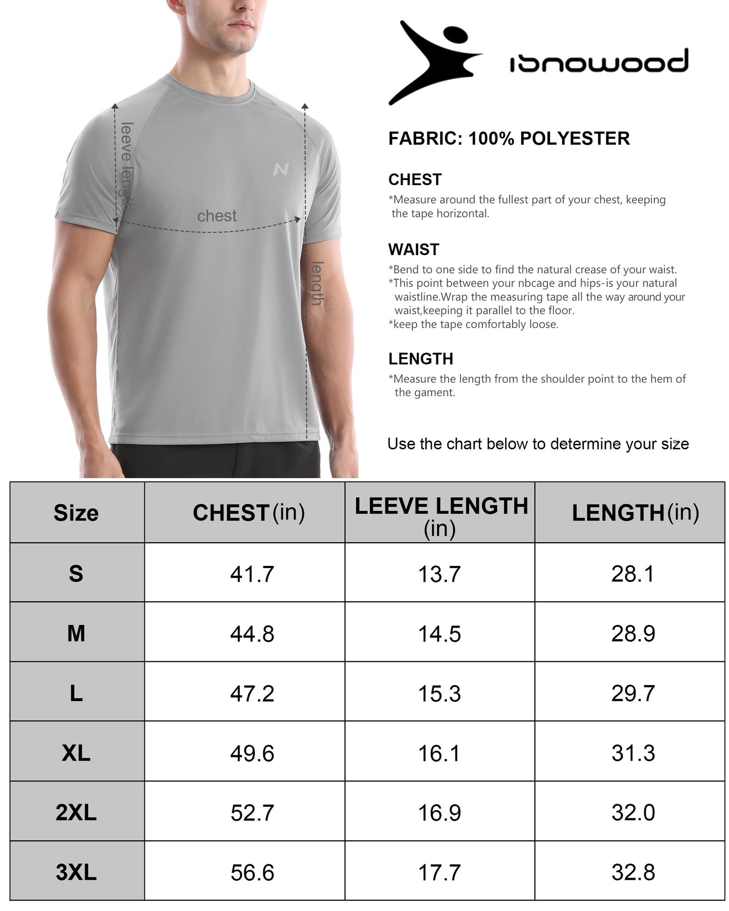 isnowood Men's Short Sleeve Swim Shirt - UPF 50+ Sun Protection Shirt Quick Dry Rashguard Beach Fishing T Shirts