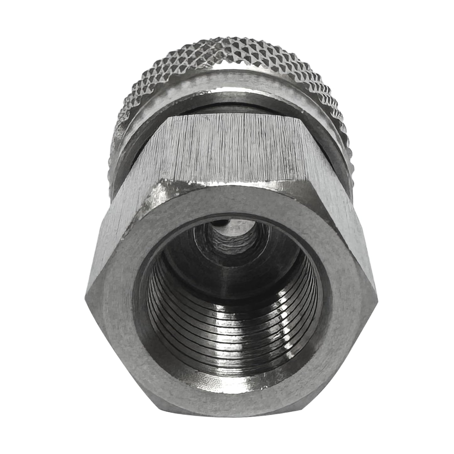 HMKUGO Paintball PCP Female Thread Stainless Steel Coupler HPA CO2 Air Tank Refill Connector Quick Disconnect Quick Release Adapter Fitting