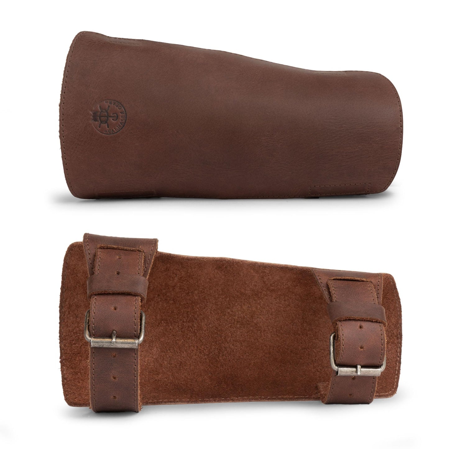 Valhalla Gear, Archery Arm Guard, Forearm Protector, Adjustable Straps, Archer Essentials, Shooting Practice, Larping, Full Grain Leather, Handmade, Bourbon Brown