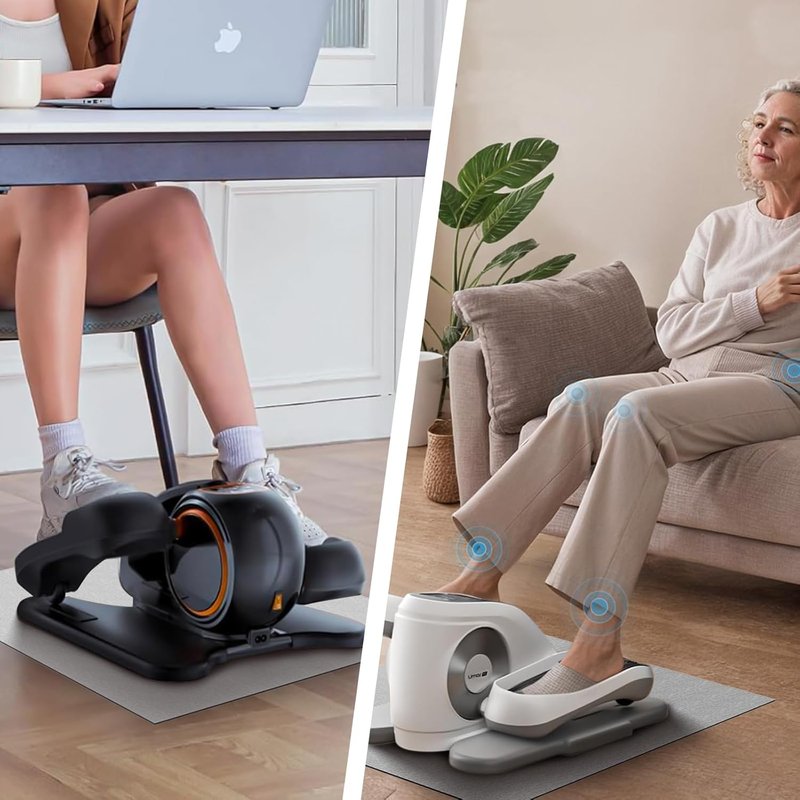 Non-Slip Elliptical Exercise Mat - Ideal for Under Desk Use | Durable & Comfortable Design for Seniors