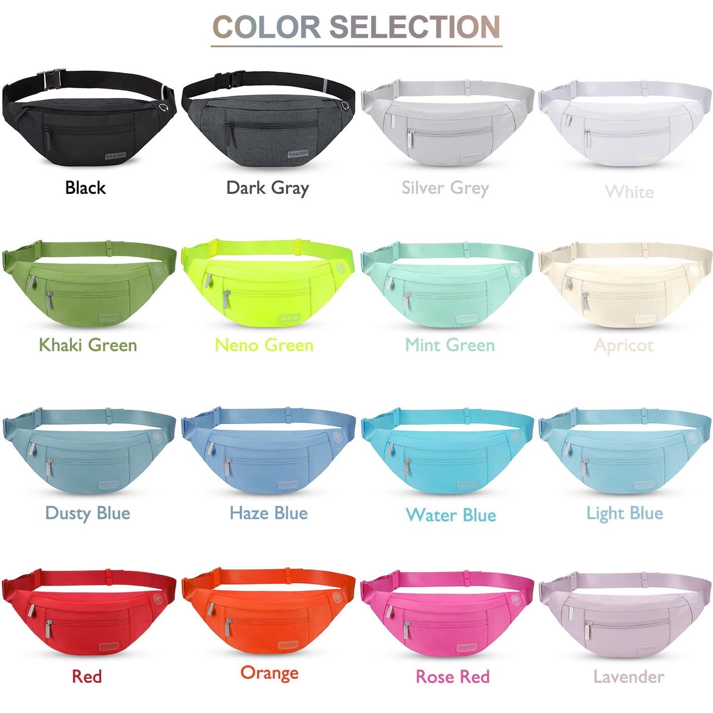 Large Stylish Belt Bag for Women Red fanny Pack Crossbody Sling Bags Waist Packs with Adjustable Strap Gifts for Women