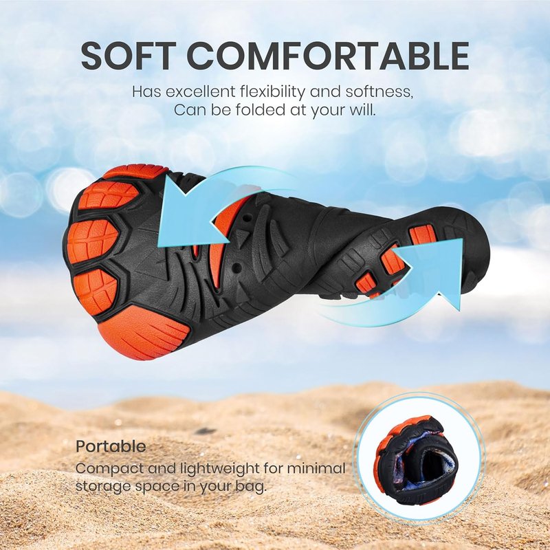 Kids' Barefoot Water Shoes - Quick-Dry Sand Shoes with Wide Toe Box for Hiking, Swimming, Beach & Pool | Non-Slip Toddler Footwear