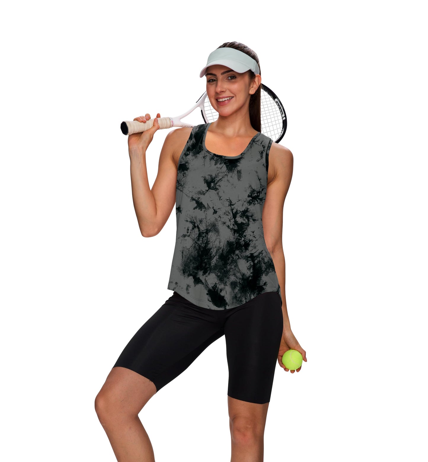 WIHOLL Workout Tank Tops for Women Sleeveless Summer Gym Clothes Running Loose Fit Yoga Tops Tennis Active Shirts Sports XL