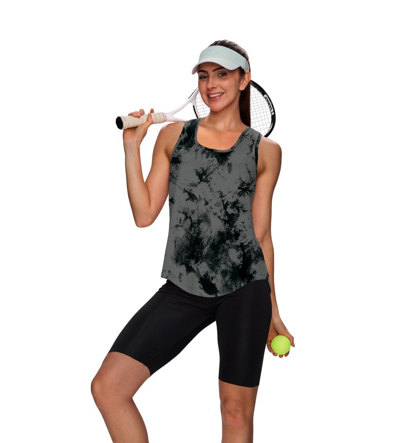 WIHOLL Summer Tops for Women Workout Tank Tops for Women Sleeveless Running Loose Fit Yoga Tops Active Shirts Sports Gym L
