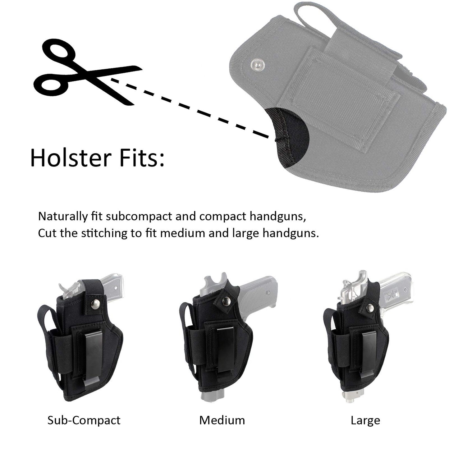 Depring Concealed Carry Holster IWB OWB Holster with Magazine Slot