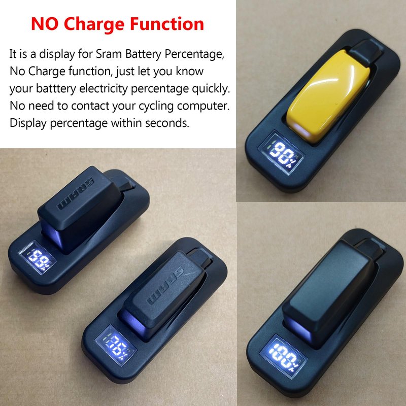 BININIU Display Electricity Percentage Tester for Sram Battery AXS Red eTap Force Rival GX XX1, No Charge Function