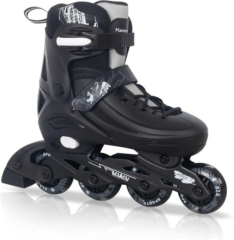 Adjustable Inline Skates for Kids & Adults - Light Up Wheels | Indoor & Outdoor Roller Skating