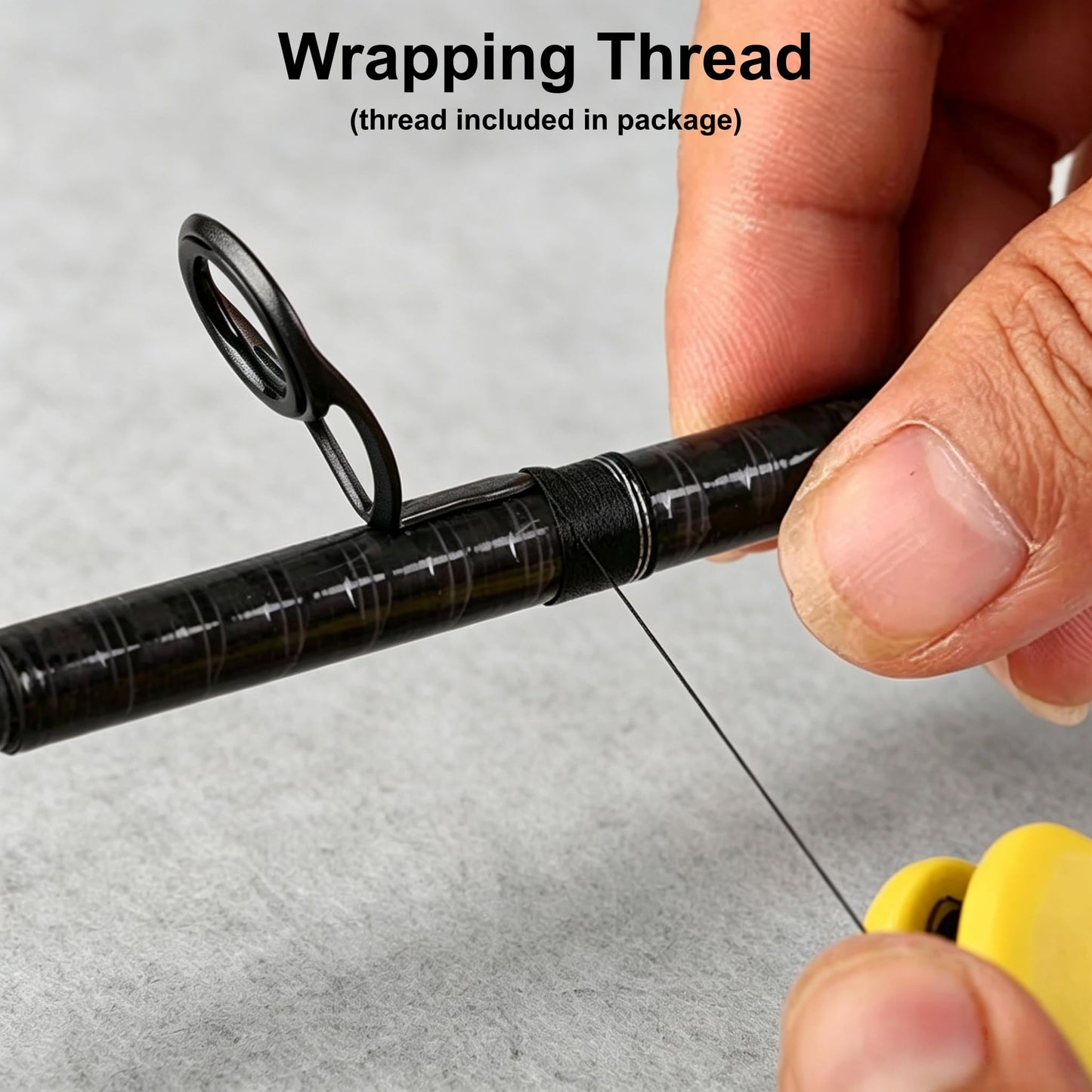 Fishing Rod Repair Kit with Rod Wrapping Machine Complete Size Pole Guides
