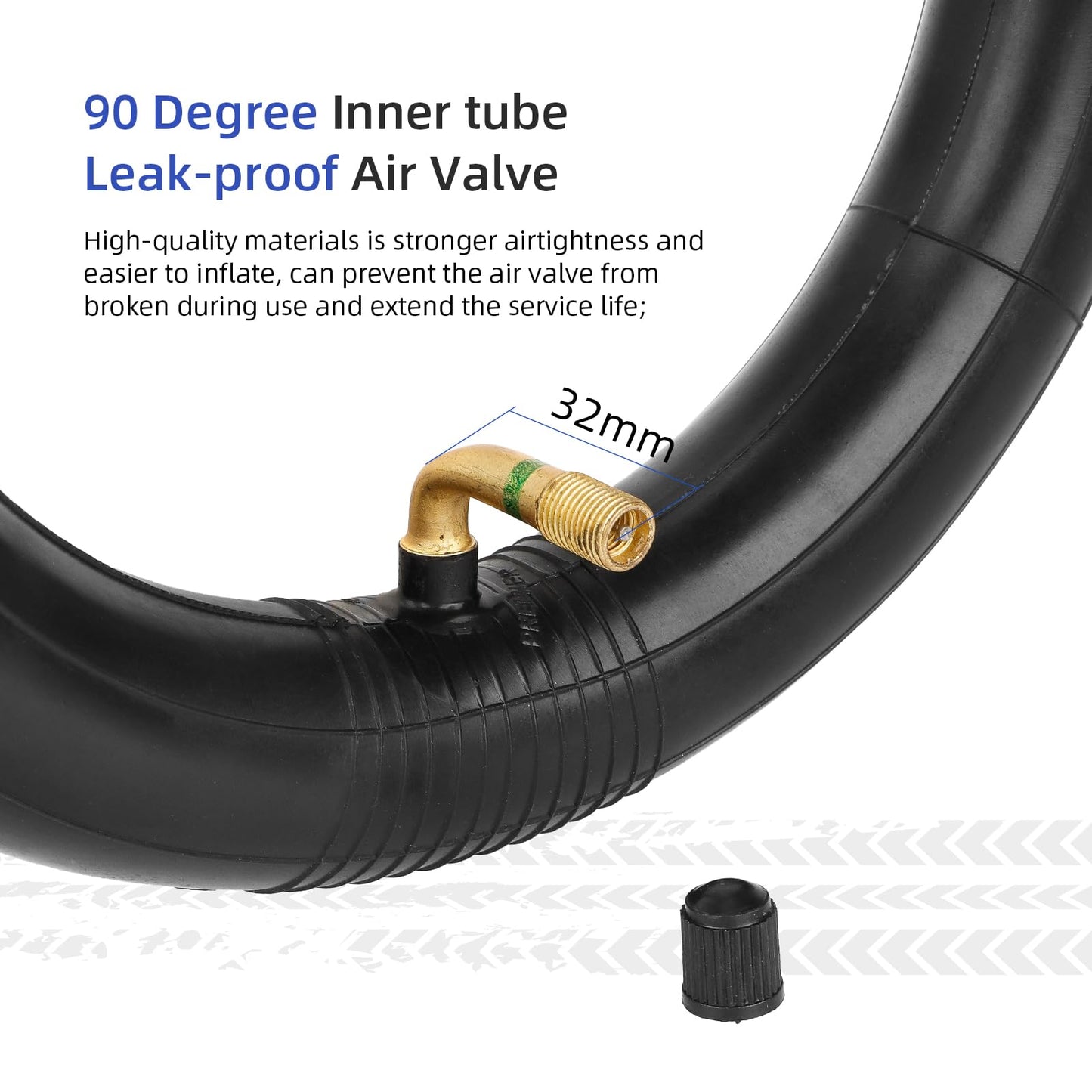ulip 8x3.00-5 Tire with Inner Tube 8 Inch Tubeless Tire for Kaabo Mantis 8 Electric Scooter Accessories Rear Front Tire (2 tires and 2 inner tubes)