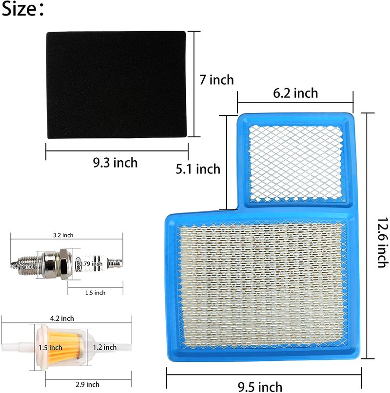10L0L Golf Cart Air Filter Tune up Kit for Yamaha G16A G19 G20 G21 G22 G22A G29 Drive Gas Golf Cart 1996-UP 4 Cycle 301cc 357cc Engine Replace Air Filter JN6-E4450-00 JN6-E4450-01 JN6-E445E-00