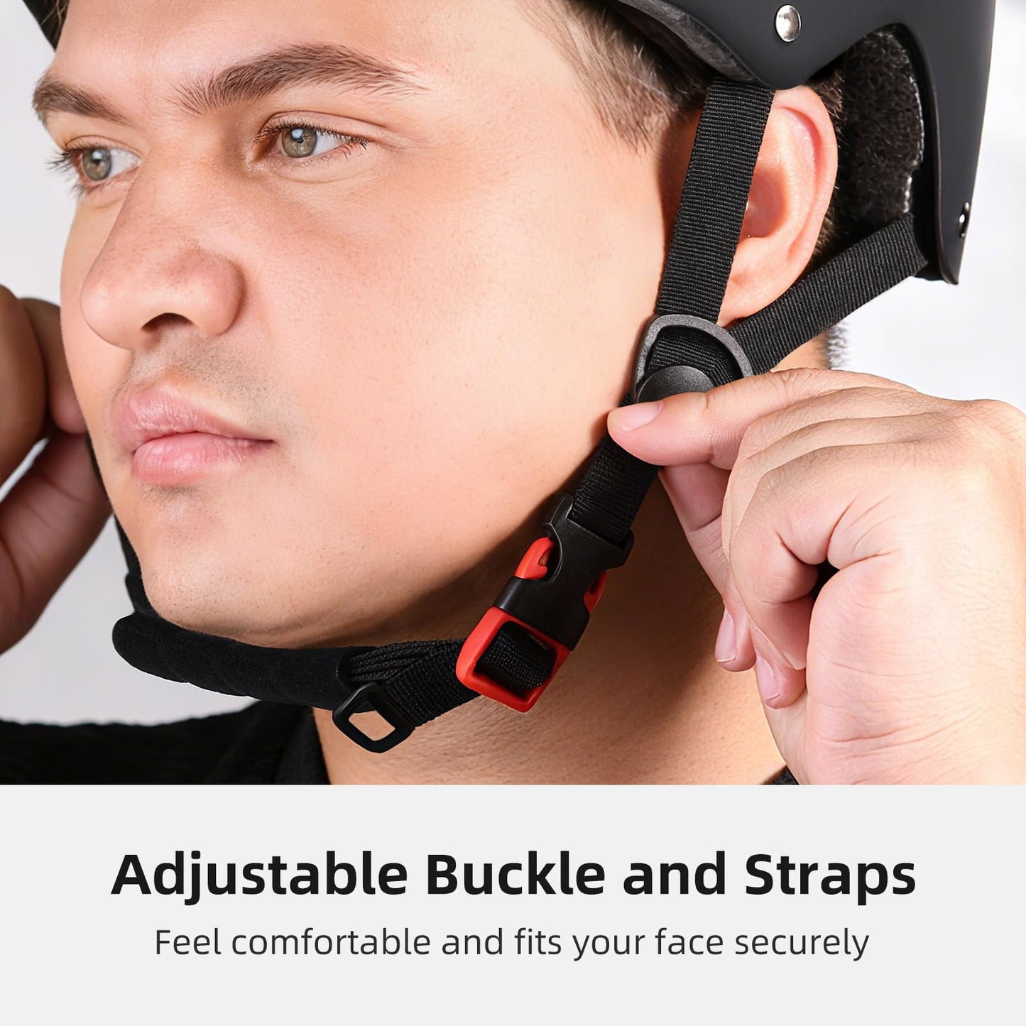 Helmet for Bicycle Scooter Roller Skate Inline Skating Rollerblading, Adjustable and Multi-Sport for Skate Scooter, 3 Sizes for Adult Youth (Black, Small)
