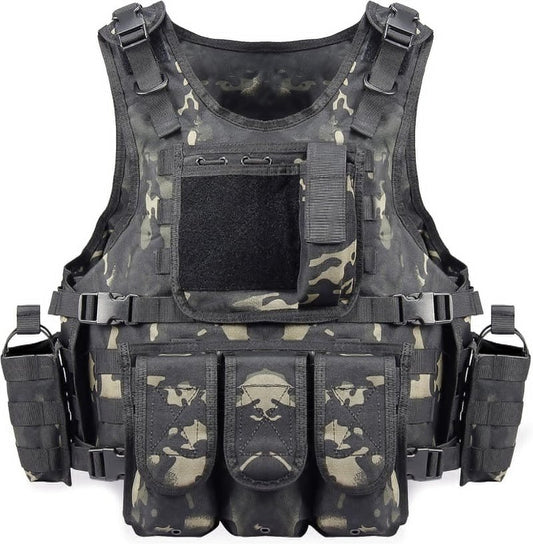 BOMTURN Tactical Airsoft Bag Upgrade Adjustable Modular Paintball Backpack Outdoor Fit Adult