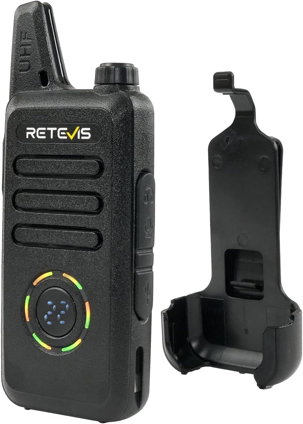 Retevis RT22S Rechargeable Long Range Walkie Talkies - 2 Way Radios with Earpiece & Mic Set | 6 Pack with Multi Gang Charger