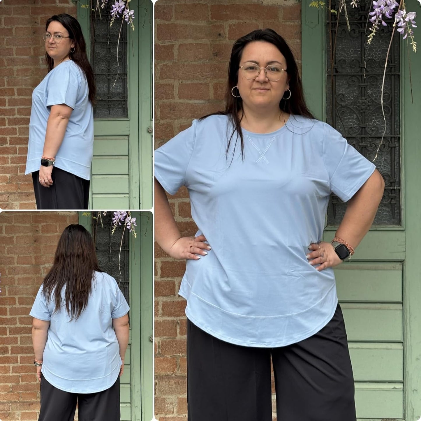 Plus Size Workout Tops for Women - Short Sleeve Loose Fit Athletic Gym & Yoga Shirts