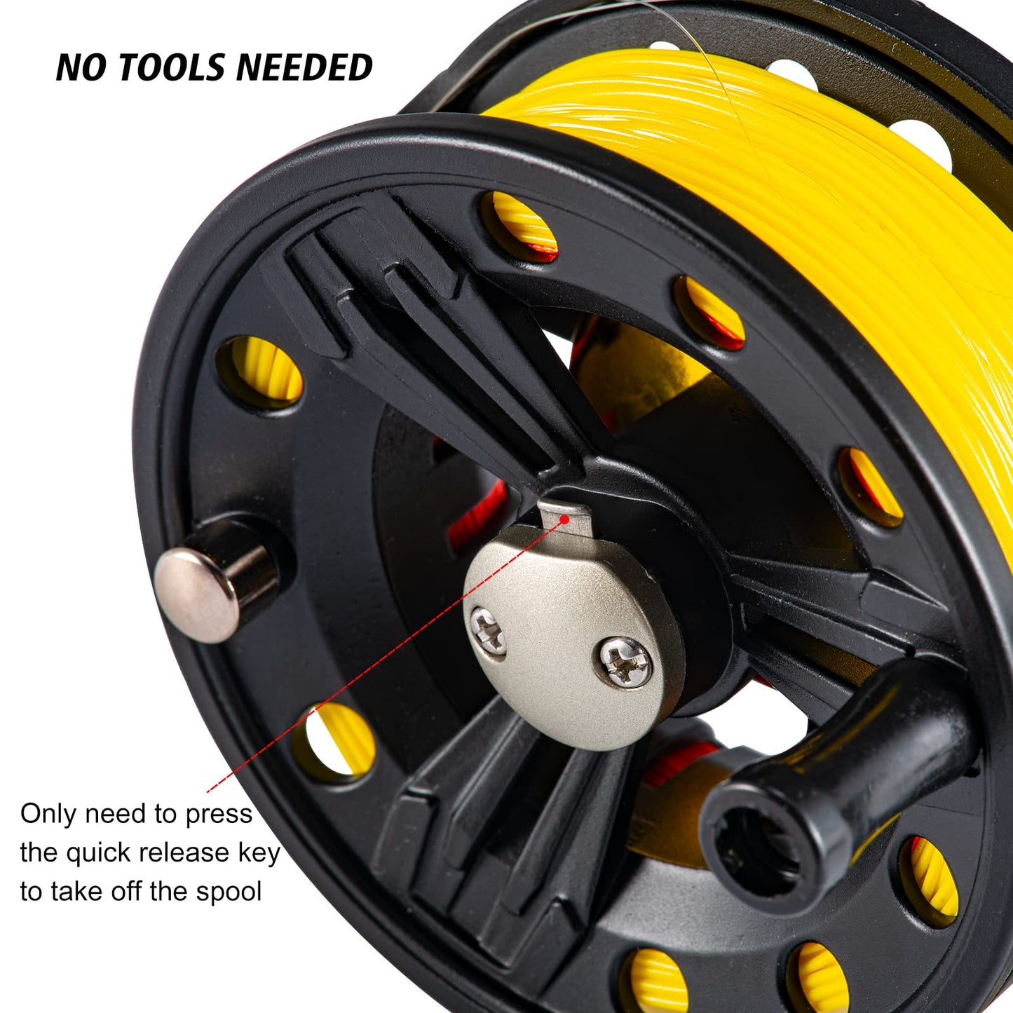 Goture Fly Fishing Reel 3/4 5/6 7/8 9/10WT Large Arbor Die Casting Fly Reel with Line Combo 2+1BB Aluminum Alloy Bass Trout Fly Reels
