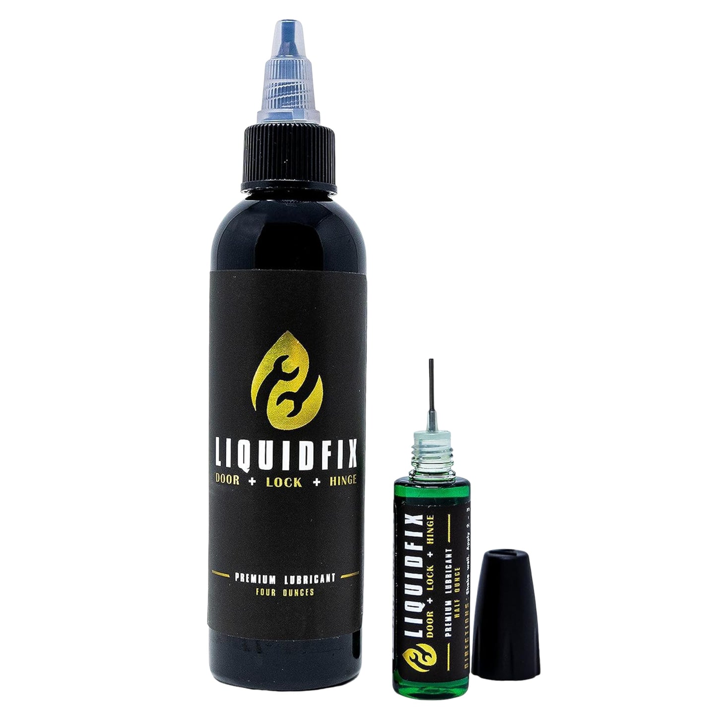 LiquidFix Door, Lock & Hinge Lubricant - 4 oz Dropper + 0.5 Needle Combo