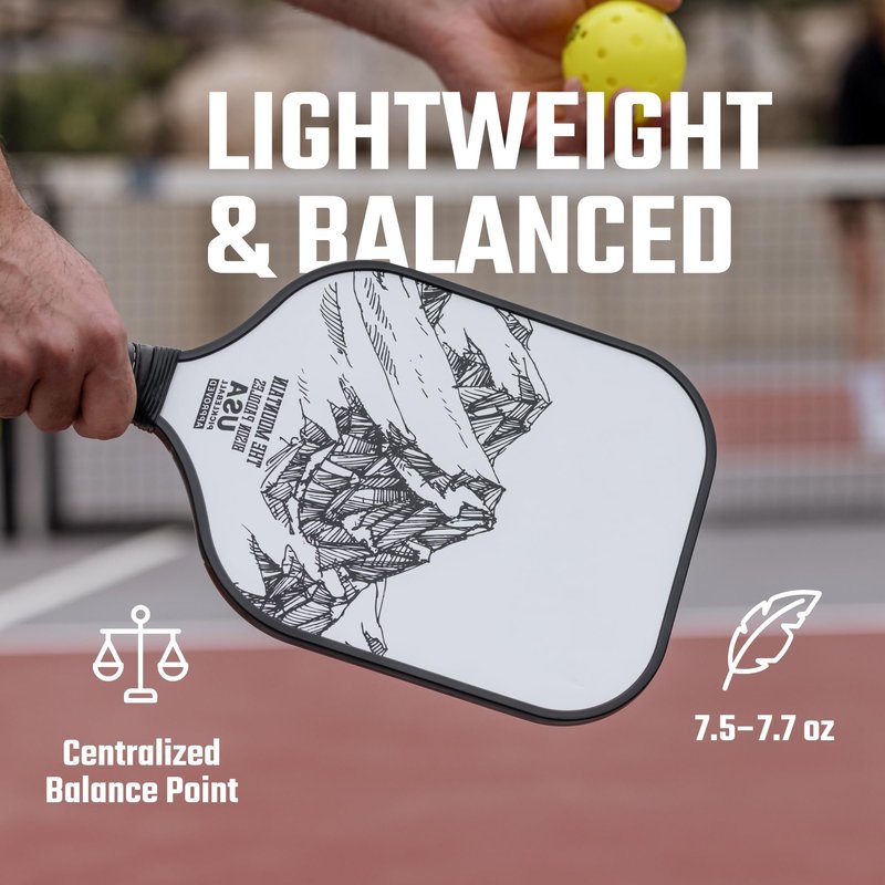 Bison Paddles: Carbon Graphite Pickleball Paddles - Lightweight Pickleball Rackets | Honeycomb Composite Core Improves Pickle Ball Placement and Increases Power | Durable Unibody Construction