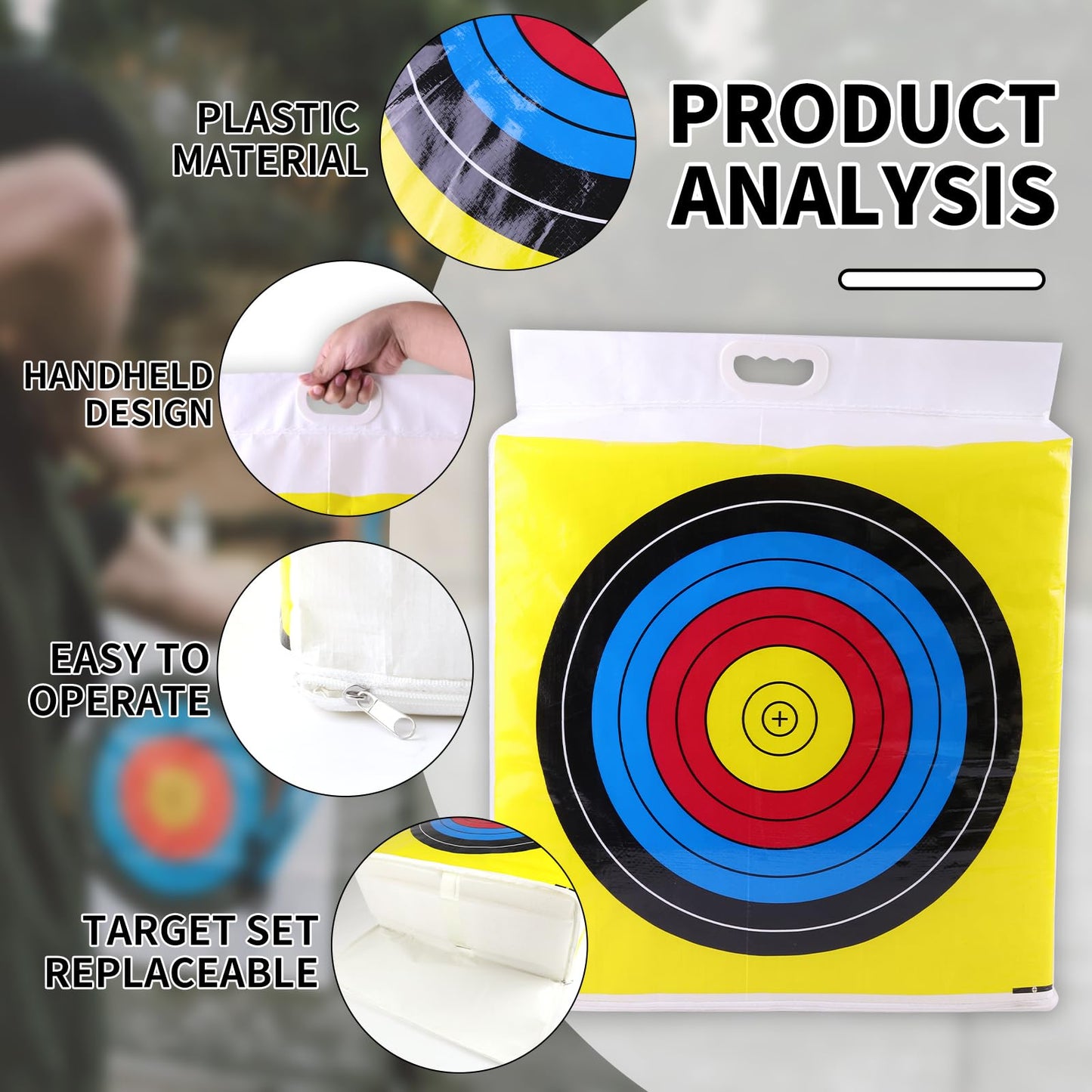 MOYJ Archery Target Replacement Cover Weatherproof Outdoor Range Field Point Backyard Shooting Practice Only Target Bag Cover