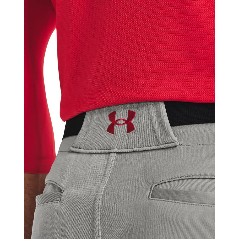Under Armour Men's Utility Baseball Straight Leg Pant Pipe 22, (083) Baseball Gray/Red/Red, XX-Large