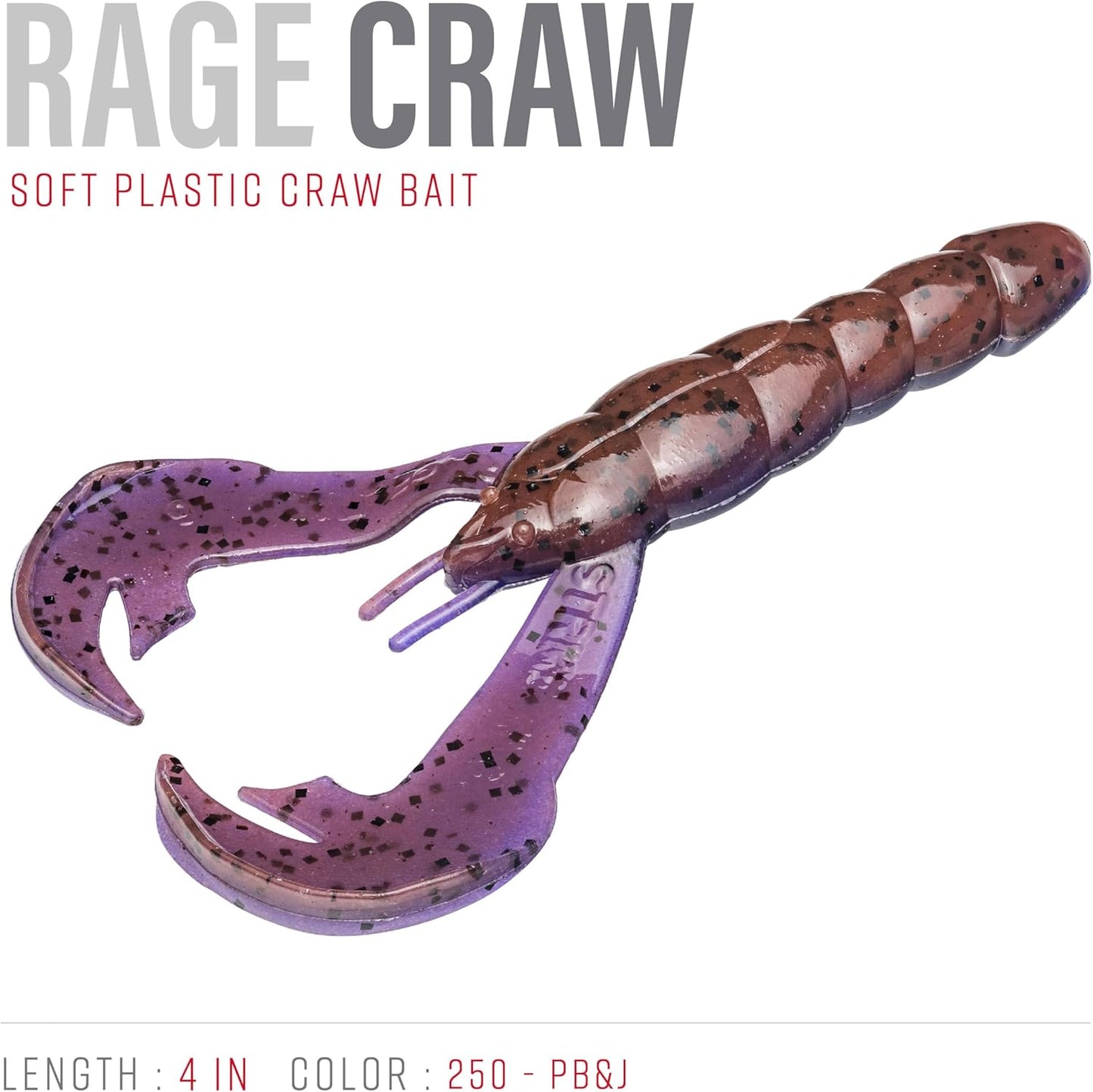 Rage Tail Craw - Premium Soft Plastic Fishing Lure | Versatile Crawfish Imitation