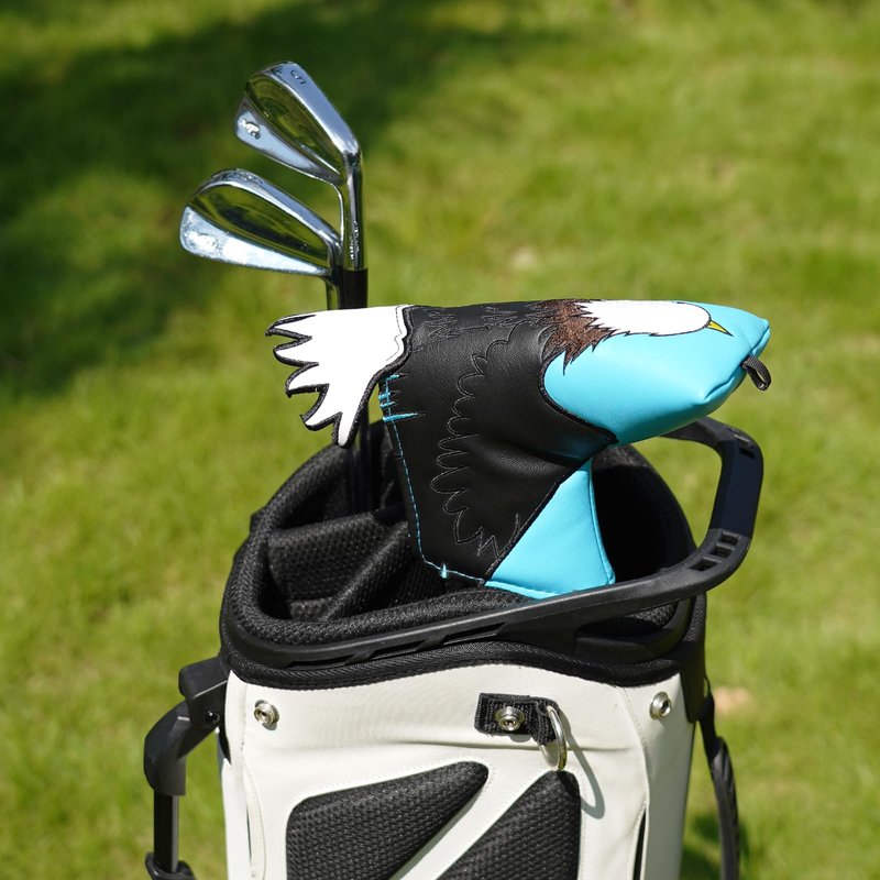 Eagle Blade Putter Cover Magnetic, Premium Leather Golf Putter Headcover for Odyssey Taylormade Scotty Cameron Ping PGX, Blue