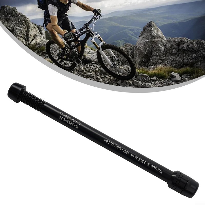 Bike Trainer Thru Axle, Aluminum Alloy Bike Trainer Quick Release Skewer Adjustable Bike Trainer Thru Axle Skewer for Road or Mountain Indoor Trainer(M12x1.5 166-178)