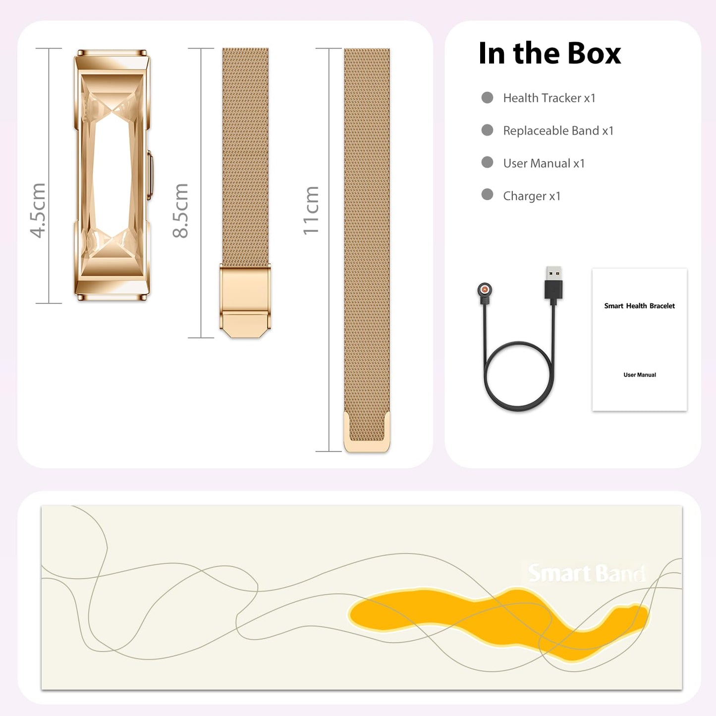 Lgnitek Activity Tracker for Women, Health and Fitness Wearable with 24/7 HRV/Heart Rate/SPO₂/Sleep Monitor and 35 Sports Modes, Menstrual Cycle Insights IP68 iOS Android