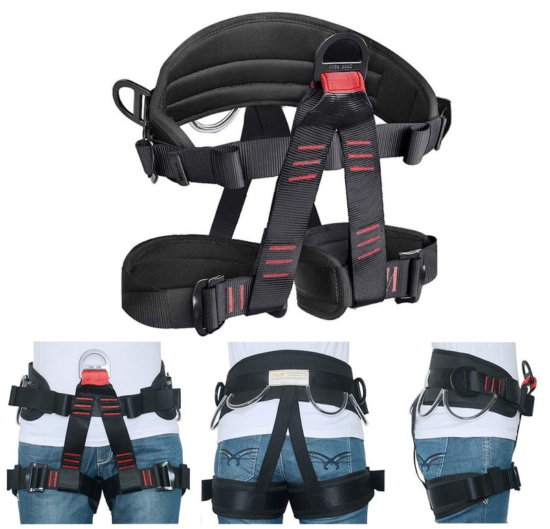 HeeJo Climbing, Safety Safe Seat Belt for Outdoor Tree Climbing, Outward Band Expanding Training Large Size,Climbing Gear