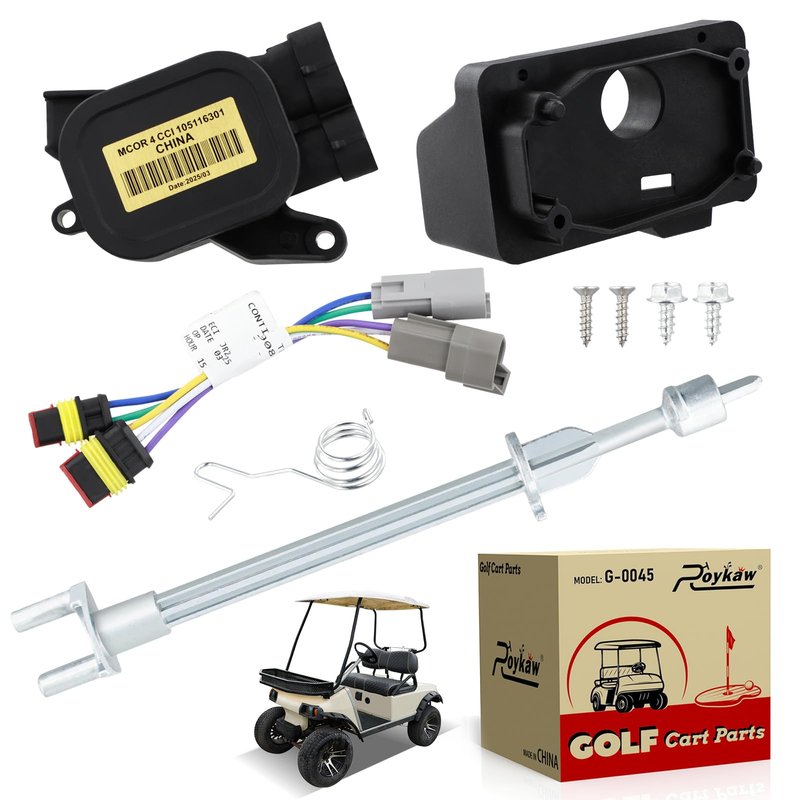 Roykaw 48 V Golf Cart MCOR 4 Throttle Potentiometer, MCOR 4 Conversion Kit Compatible with Club Car DS/Carryall 2001-2011 & Tempo 2018-up, Convert MCOR 1 to MCOR 4, OEM# 102101101, 103943601, AM293101