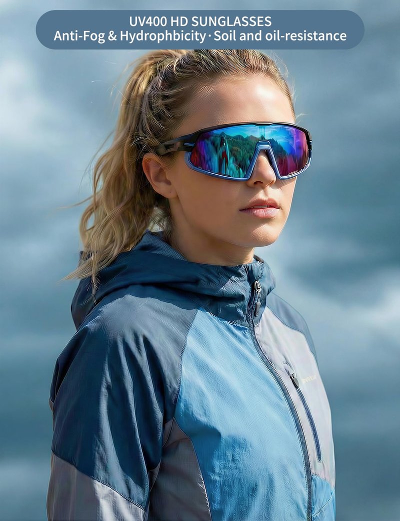 Xiyalai Cycling Sunglasses for Men Women - Sports Sunglasses for Running Baseball Softball Bike UV400 Protection.