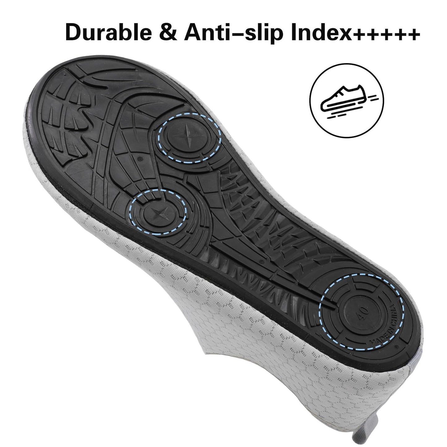 Spesoul Womens Mens Water Shoes Quick Dry Beach Swim Shoes Barefoot Aqua Socks Outdoor Sand Socks for Pool River 7-8 Women/5.5-6.5 Men