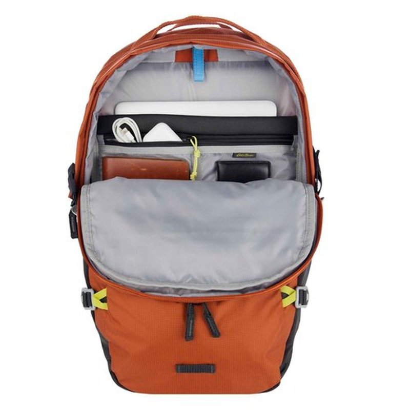 Eddie Bauer Nomad Backpack with Compression Straps and Hydration/Laptop Compatible Sleeve - Sienna, 28L