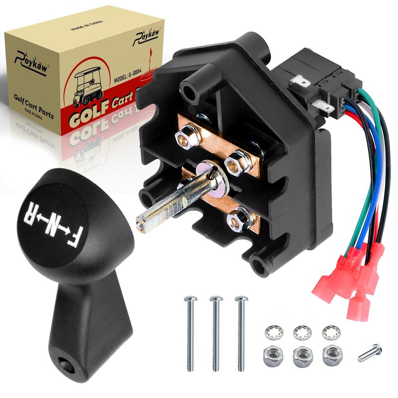 Roykaw Golf Cart Forward and Reverse Switch Assembly with Handle for Club Car DS 1996-Up 48 Volt OEM #101753005