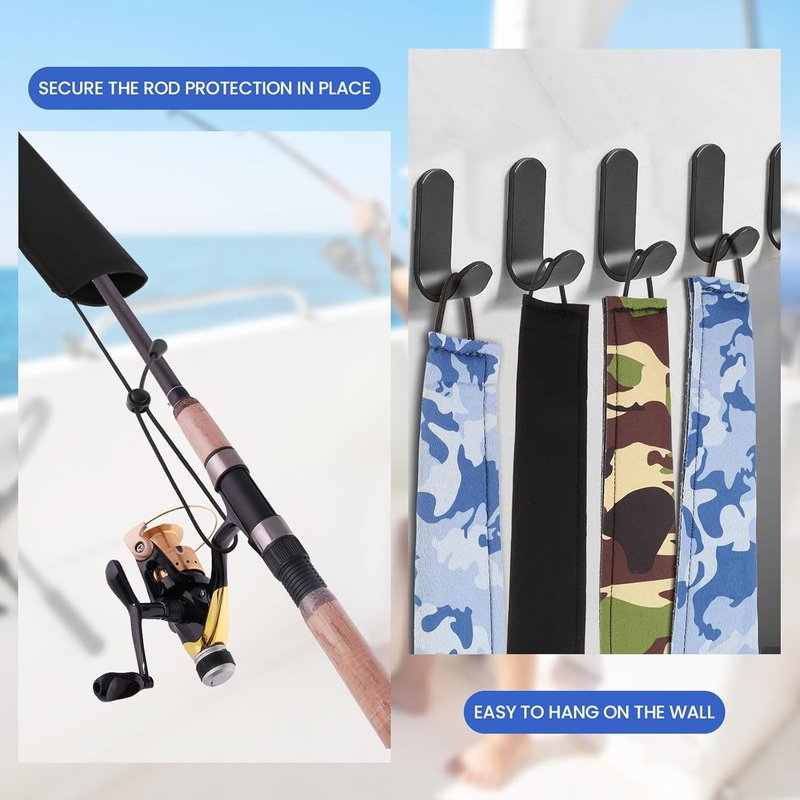 Fishing Rod Sleeve - Neoprene Protective Case for Casting, Trolling & Spinning Rods | Travel & Storage Solution