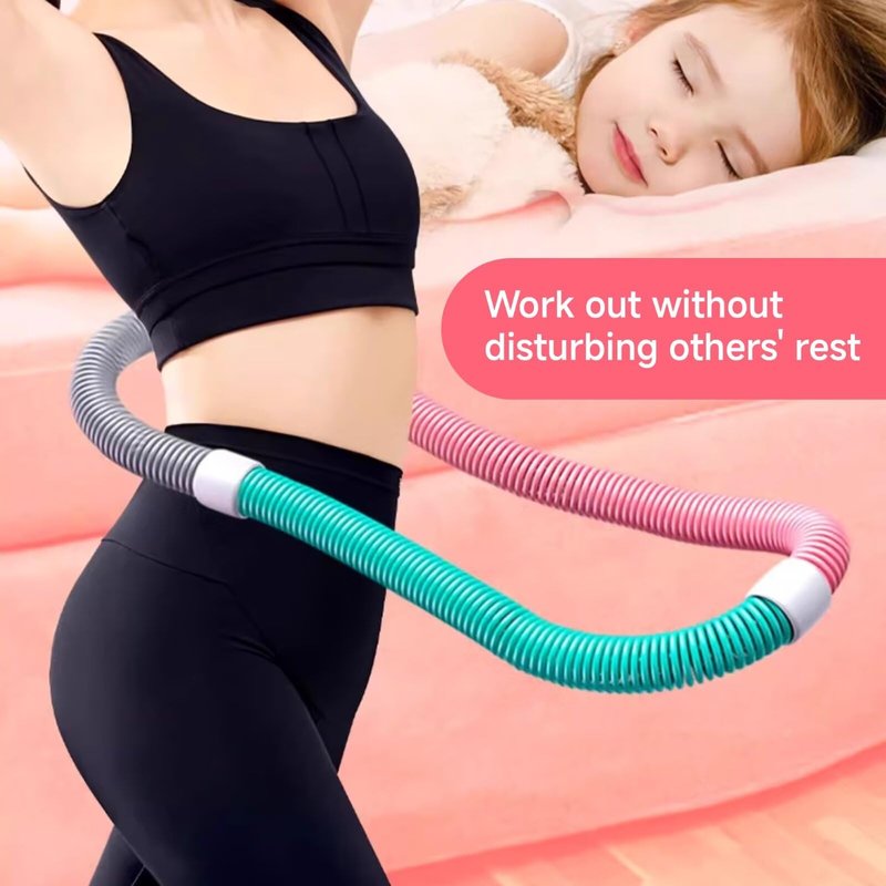 STAYGERAR Weighted Hoop, Infinity Hoop for Adults,Hoops for Adults Weight Loss, Quiet Adjustable Fitness Hoop for Burning Fat