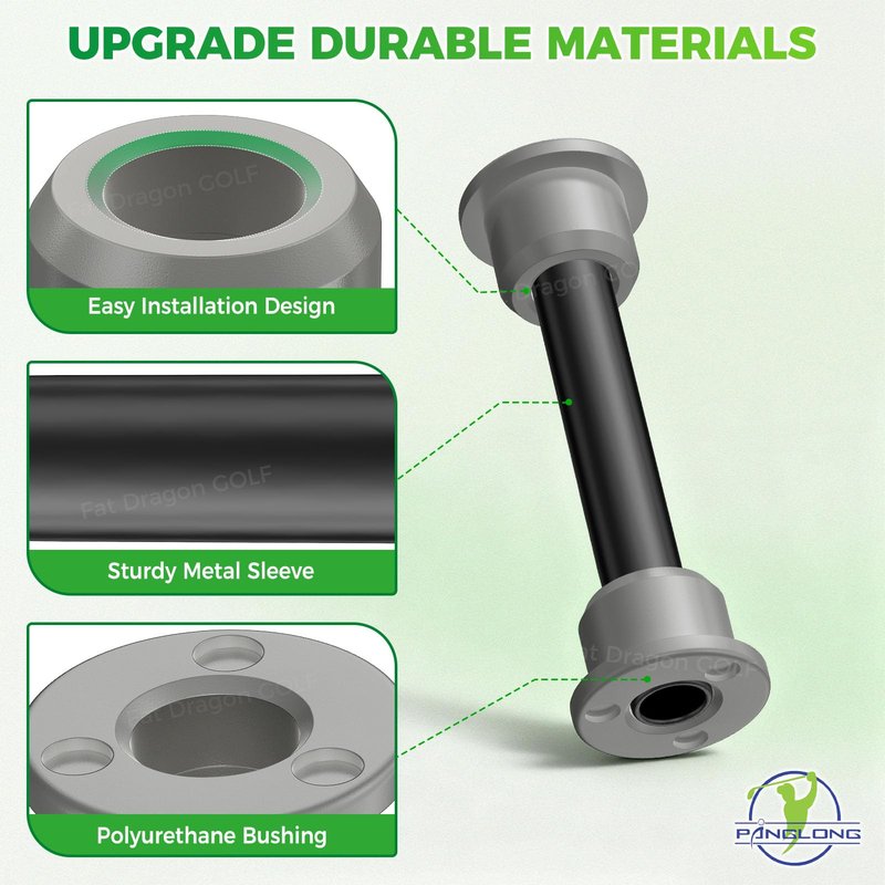 Club Car Front Control Upper A Arm Kit & Bushing and Sleeve Kit, Suitable for 2004-up Precedent and 2018-up Tempo Gas or Electric Golf Cart, OEM# 102287301, 103388501, 102287601, 102287701, 102956201