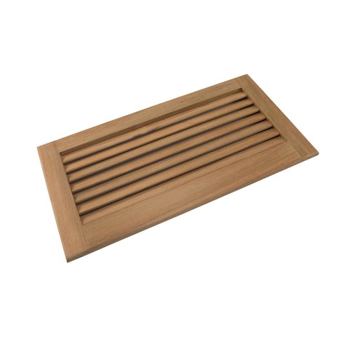 Whitecap Teak Louvered Insert for Cutout, 17 x 8 3/8"