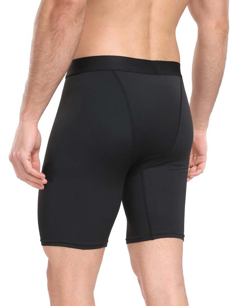 HovSiyla 6 Pack Compression Shorts Men Performance Sports Workout Athletic Running Underwear Shorts Spandex 2 Black 2 White 2 Grey Medium