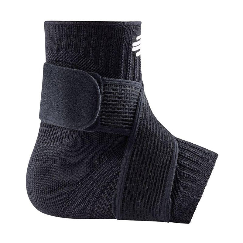 Bauerfeind Sports Ankle Support - Ankle Brace for Stabilization & Protection - Figure-8 Taping Strap - Targeted Compression - Lightweight & Durable (All Black, Medium/Right)
