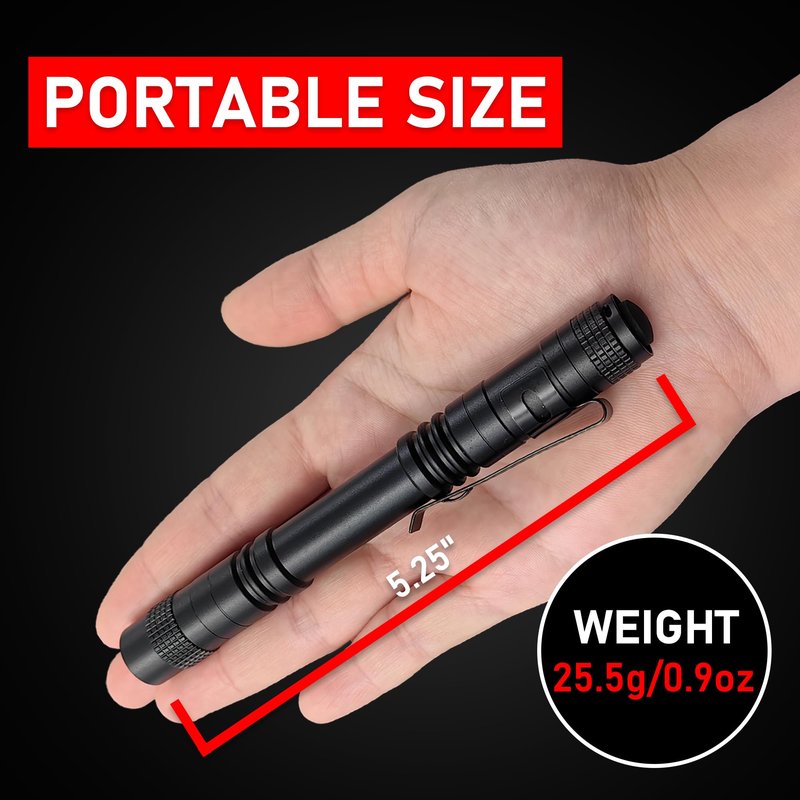 Naiveisland Pen Flashlight, Led Pen Light Flashlights with Clip,High Lumen Mini Pocket Medical Penlight Inspection Flashlight,4-Pack
